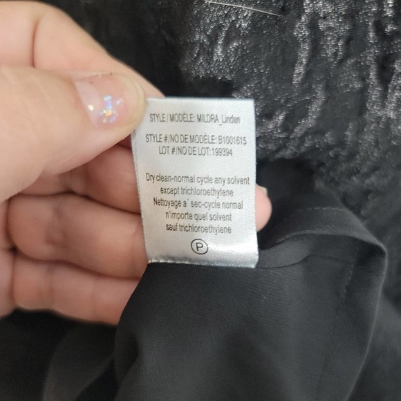 Theory Chiffon Finish Wool Blend Sleeveless Drop Waist Fit & Flare Dress Size 0 - Picture 6 of 6